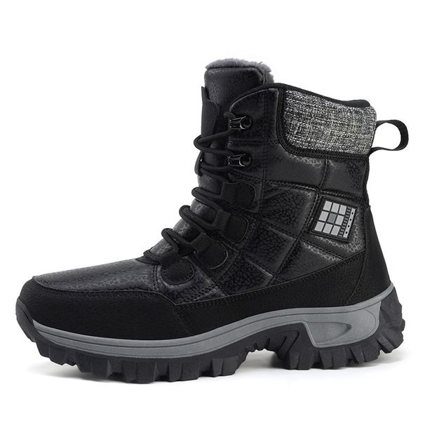 Men's And Women's High Top Hairy Hiking Shoes, Winter Outdoor Snow Boots_vogvips.com