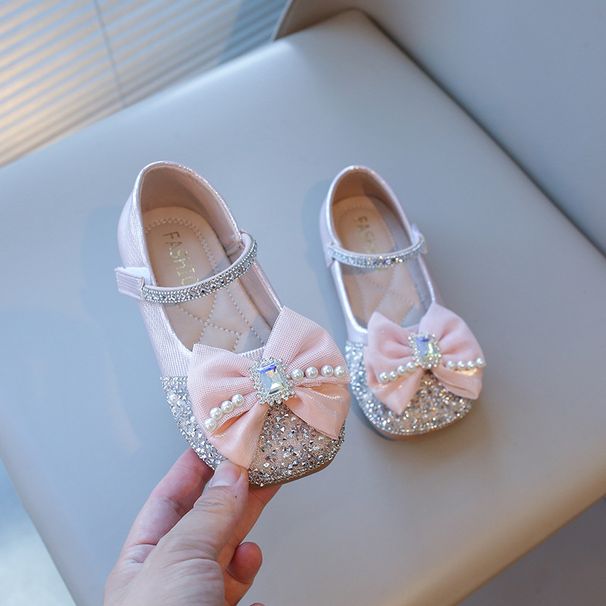 New Girls' Rhinestone Baby Single Shoes_vogvips.com