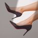 Same Style High Heels Spring Autumn Winter New Fashion Versatile Rhinestone Pointed Toe Single Red Sole Thin Heel Casual_vogvips.com
