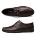 New Men's Business Casual Lace-up Leather Shoes Genuine Leather Hollow Breathable Leather Shoes Lightweight Hand-stitched Leather Shoes with Soft Sole_vogvips.com
