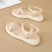 8805 New Women's Sandals 2024 Summer Outdoor Versatile Thick Flat Soft Sole Lace-up Forest Style Slippers Roman Shoes_vogvips.com