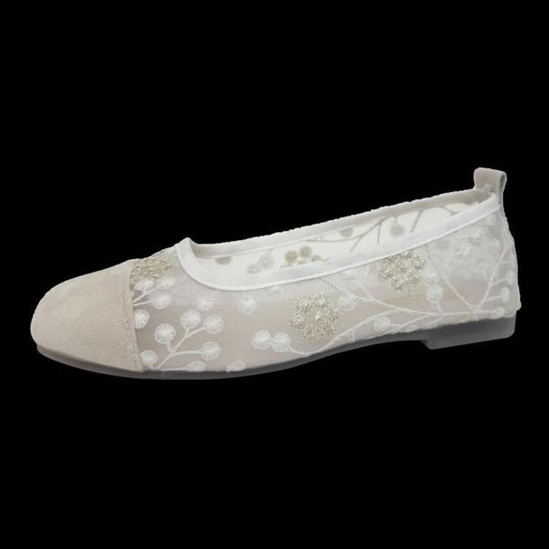 Single Shoe Women's 2025 Autumn New Flat Bottomed Breathable Comfortable Shoes For Middle-aged And Elderly Mothers, Soft_vogvips.com