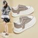 2025 Spring New White Sneakers Korean Style Ins Female Student Thick Sole Height Increasing Sports Casual Street_vogvips.com