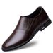 Men's Soft Leather Casual Leather Shoes Soft-soled Beanie Shoes Lazy Men's Shoes_vogvips.com