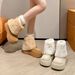 Online Celebrity Snow Boots Women's Winter 2025 New Short Niche Thick Bottom Furry Pants Boots With Velvet Warm Cotton Shoes_vogvips.com