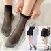 10 Pairs Women Soft Woman Summer Ultrathin Breathable Sock Casual Lightweight Female Transparent Boat Socks_vogvips.com