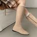Black British Style Slimming Flat Women Long 2025 New Autumn Over-the-Knee Versatile Knight Boots_vogvips.com