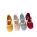 Evening Gentle Bowknot Mary Jane Flats Women's Hidden Wedge Spring Soft Sole French Style Ballet Shoes_vogvips.com