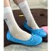 Blue Ballet Single Women Summer 2025 New Silk French Bow Round Head Flat Shoes For Children_vogvips.com