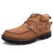 European Warm Series Autumn Winter Mid-top Handmade Martin British Style Work Shoes Non-slip Men's Short Boots Large Size_vogvips.com