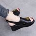 SHLIANG Thick Bottomed Sponge Cake Design Women's Sandals Summer Outerwear Lace-Up Strap Casual Shoes Plus Size High Heels for Women Y0247_vogvips.com