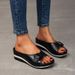 Summer New Cool Slippers Women Wearing Thick Soled Wedge Heels For Casual And Fashionable Women's Shoes_vogvips.com