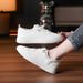 White Sneakers For Women, Flat Non-Slip Mom Shoes, 2024 Spring/Summer New Versatile Soft Sole Student Sports Casual Shoes_vogvips.com