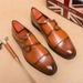 European And American Fashion New Pointed Toe Men's High Heels, Crocodile Embossed Business Formal Wear Men's Shoes Banquet Dress Wedding Leathershoes_vogvips.com