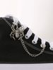 Grunge Punk Gothic Stylish Spider Charm Shoe Accessory Fall, Halloween_vogvips.com
