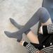 Stocking Pointed Toe Slim Tube Knitted Wool Elastic Sock Chunky Heel High Heels Over-the-Knee Long Boots Women_vogvips.com