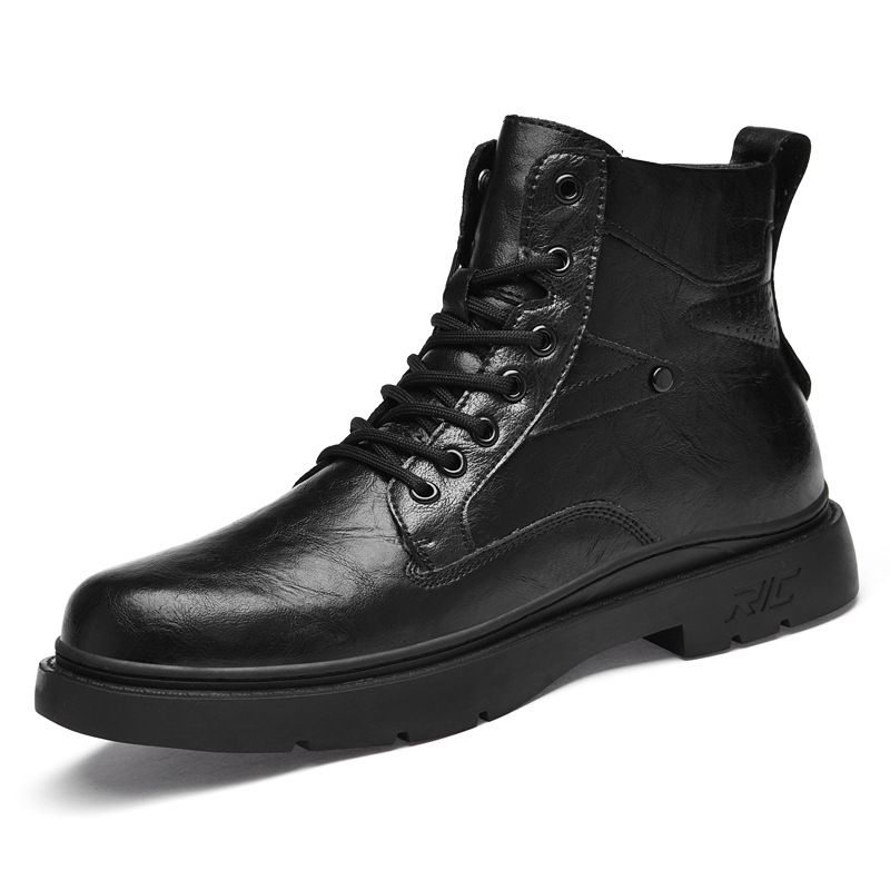 Martin Boots Men's High-top Boots Wind Tooling Shoes Young And Young Retro Casual Leather Boots Men_vogvips.com