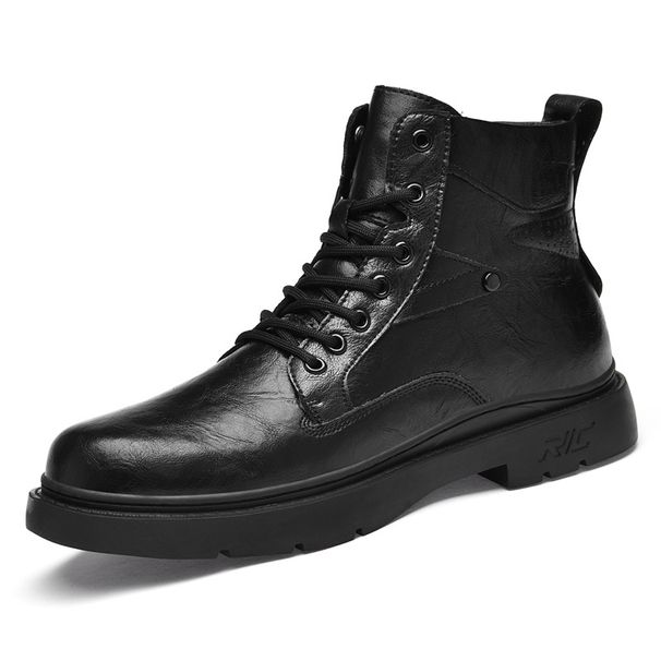 Martin Boots Men's High-top Boots Wind Tooling Shoes Young And Young Retro Casual Leather Boots Men_vogvips.com