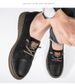 Round Head Lace-up Men's Small Leather Shoes Thick Sole Large Size Casual Shoes Men's Shoes_vogvips.com