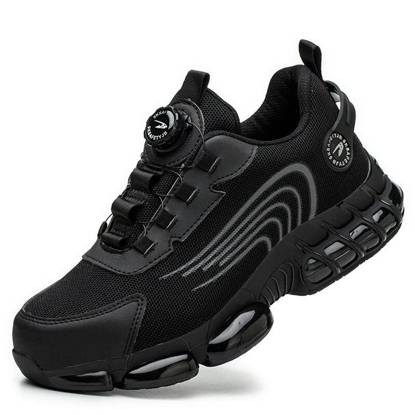 Rotating Button Safety Shoes Men Work Sneakers Indestructible Shoes Puncture-Proof Protective Shoes Work Boots Steel Toe Shoes_vogvips.com