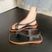 Cross-border 2026 New Model Women's Summer Slip-on For Outdoor Wear, Popular Flat Roman Sandals With Toe Clip Design_vogvips.com
