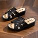 Women's High-heeled Slippers Summer Outer Wear Thick-soled Fashion Home Non-slip Mother Shoes Soft-soled Social Slope Heel Cool Slippers_vogvips.com