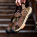 Men's Summer Sandals, Men's Outdoor Closed-Toe Beach Shoes, Genuine Leather, Casual, Soft Sole, Wear-Resistant And Non-S_vogvips.com