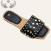 Foreign Trade Summer New Women's Shoes Rivet Flat Slippers Fashionable Cool Slippers_vogvips.com