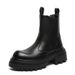Men's High-top Sleeve Chelsea Boots Thick-soled Heightening Tooling Boots Retro Martin Boots_vogvips.com