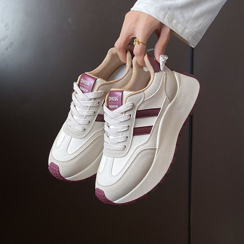 Platform Shoes Female Maillard Female Student Leisure Sports Versatile Board Shoes Street Shot_vogvips.com