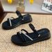 Rhinestone One-word Drag Female Muffin Slope Heel Two Wear Beach Versatile Wear Cool Slippers_vogvips.com