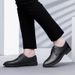New Checkered Suit Business Leather Formal Large Size Men's Versatile Plaid Casual Wedding Shoes Black Brown_vogvips.com