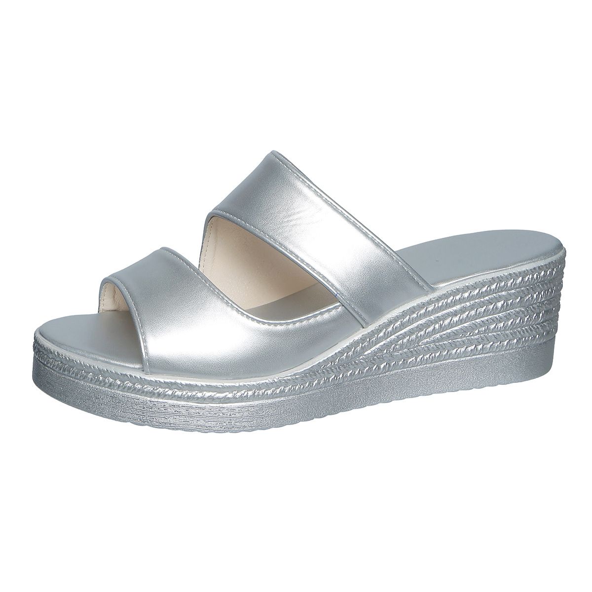 Women's Plus Size Summer Wedge Sandals - Comfortable Open-Toe Platform Shoes With Adjustable Straps For Wide Feet_vogvips.com