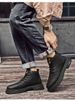 Large Size Velvet Martin Boots Men's High-top Leather Boots Casual Retro Thermal Tooling Locomotive Boots_vogvips.com