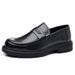 Men's Casual 2025 New Soft Leather Flat Loafers Spring Summer Slip-On Lazy Shoes_vogvips.com
