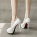 Women’s Shoes women's shoes fish mouth high heels women's stiletto waterproof platform shallow mouth single shoes professional workplace banquet shoes_vogvips.com