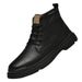 Fleece High-top Martin Boots Men's Casual Polishing Old Retro Tooling Locomotive Boots Snow Men's Shoes_vogvips.com