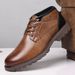 HPIOPL Men's Classic Martin Boots - Vintage Style Work Boots With Side Zipper & Metal Accents, Comfortable Round Toe, PU Leather_vogvips.com