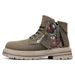 Men's Chunky Sole Side-Zip Ankle Boots - Classic British Style Leather Work Boots With Anti-Slip & Height Increase (Yellow, Khaki, Sand)_vogvips.com