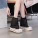 2025 Fall/Winter New Canvas Boots Chunky Sole Casual Shoes Stylish Versatile_vogvips.com