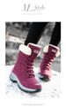 Tactical Boots Women's Waterproof High-top Warm Fur Outdoor Hiking Shoes_vogvips.com