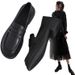 2025 Spring New Leather Women's Loafers Work, Soft Sole British Style Versatile Single Shoes For Women_vogvips.com