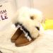 Women's Shoes Plus Size Furry Snow Boots For Women, New Winter Style, Imitation Fox Fur, Warm Mid Calf Boots, Women's Cotton Boots_vogvips.com