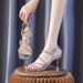 2026 Summer New Style Thin Heel Open-Toe High Heels For Women Rhinestones Silver Versatile Party Shoes With Single Strap_vogvips.com