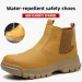Mens Black High Top Safety Work Boots Non Slip Smashing Anti Stabbing Daily Footwear Industrial Shoes_vogvips.com