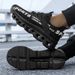 YRZL Men Running Shoe Lightweight Height Increase Breathable Knitted Sneakers Comfortable Walking Shoes No Slip Sports Shoe_vogvips.com