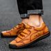 Suitable For All Seasons Large Size Genuine Leather Soft Sole Simple Men's Fashion Versatile Casual Shoes For Outdoor Wear_vogvips.com