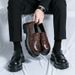 Korean Spring Big Head For Men's Fashion, Laughing, Heightening, Lefu , Thick Sole, Formal Dress, Business Leather_vogvips.com