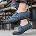 Hot Selling Handmade Stitched Sole Casual Leather Outdoor Slip-On Loafers Driving Men's Shoes_vogvips.com