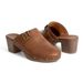 High-heeled Sandals, Chunky-heeled Mules, Closed-toe Summer Rivet Leather Shoes, Women's Half-slippers, Retro Style_vogvips.com